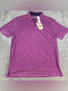 Tommy Bahama Men's Medium Festiva (Lavender) Polo NWT